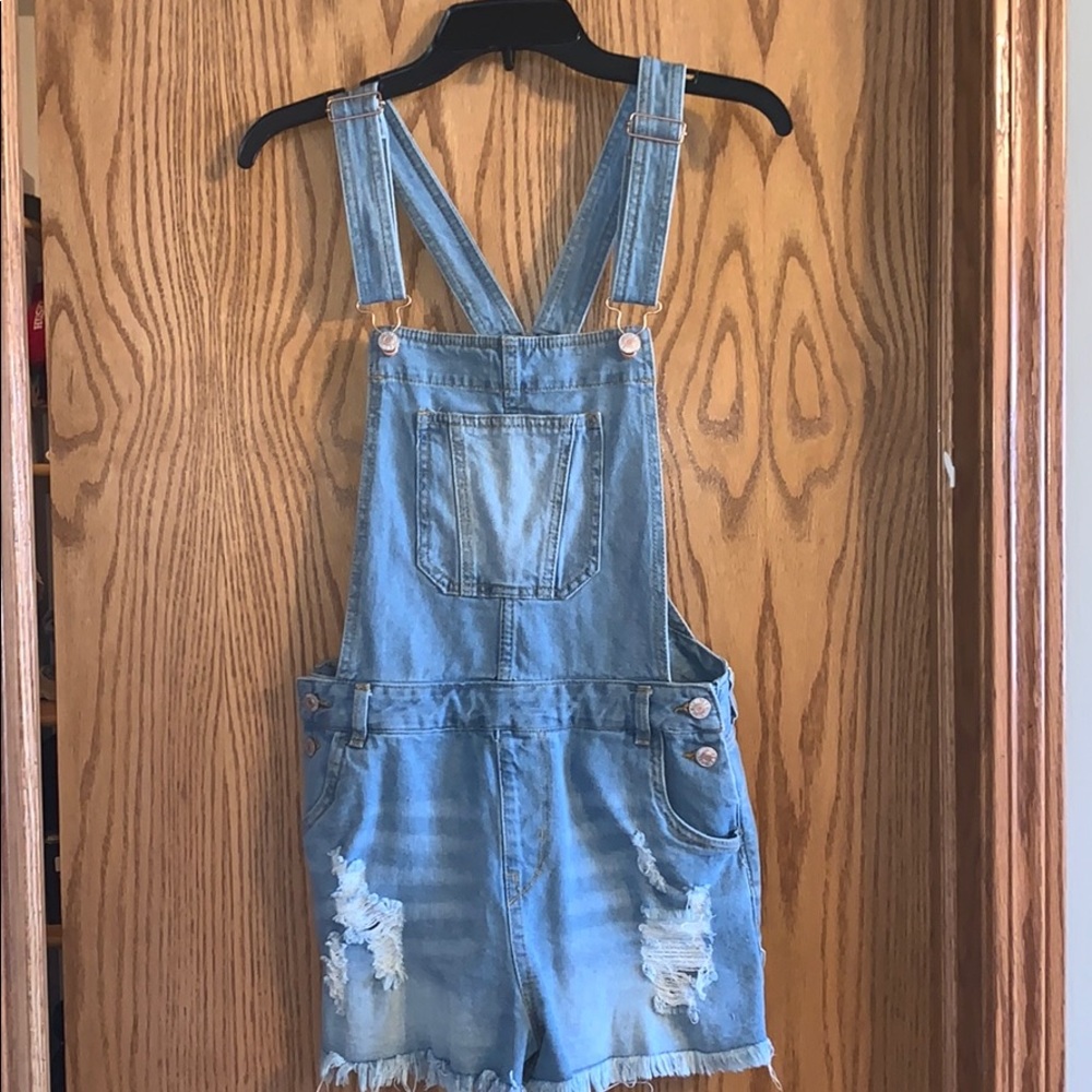 Denim overalls
